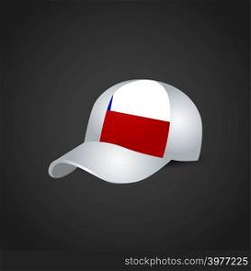 Chile Flag on Cap