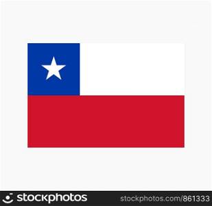 Chile Flag Vector Illustration