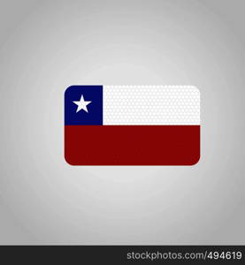 Chile Flag Vector. Vector EPS10 Abstract Template background