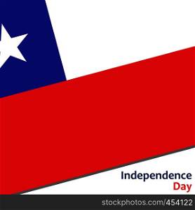 Chile independence day with flag vector illustration for web. Chile independence day