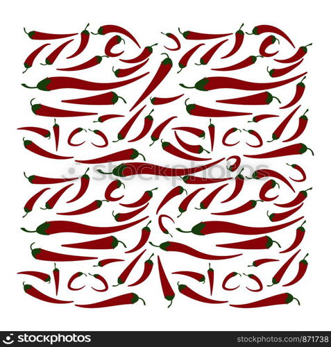 Chili background wallpeper seamless vector template