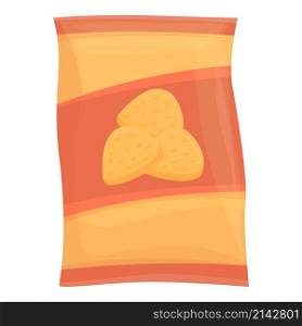 Chili chips icon cartoon vector. Potato with sauce. Spice cream. Chili chips icon cartoon vector. Potato with sauce