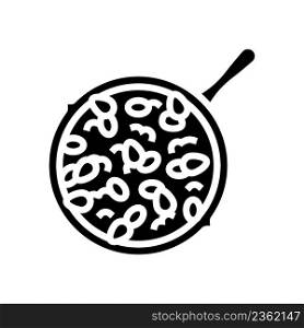 chili con carne glyph icon vector. chili con carne sign. isolated contour symbol black illustration. chili con carne glyph icon vector illustration