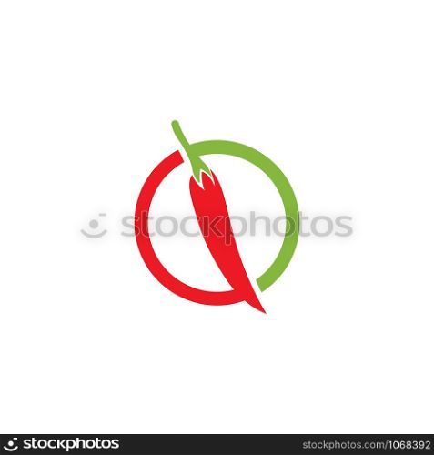 chili icon Template vector Illustration