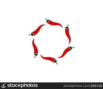 chili logo template vector icon illustration design