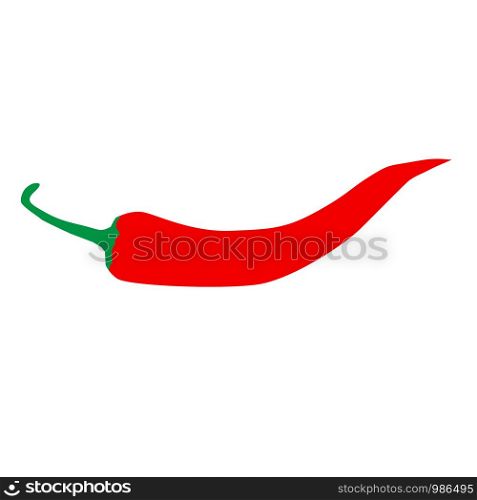 chili pepper icon on white background. flat style. hot pepper icon for your web site design, logo, app, UI. red hot chili pepper symbol. chili pepper arrow sign.