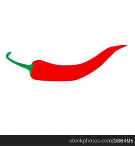 chili pepper icon on white background. flat style. hot pepper icon for your web site design, logo, app, UI. red hot chili pepper symbol. chili pepper arrow sign.