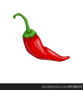 chili red hot cartoon. pepper food, paprika spice, vegetable spicy, ripe red, capsaicin cook chili red hot vector illustration. chili red hot cartoon vector illustration