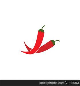 Chili vector icon,illustration logo design template.
