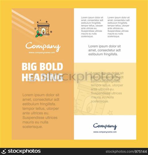 Chimney Business Company Poster Template. with place for text and images. vector background