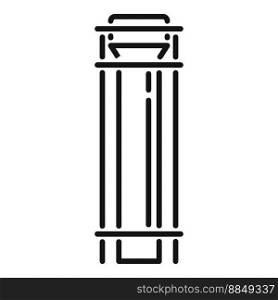 Chimney icon outline vector. Smoke house. Roof stack. Chimney icon outline vector. Smoke house