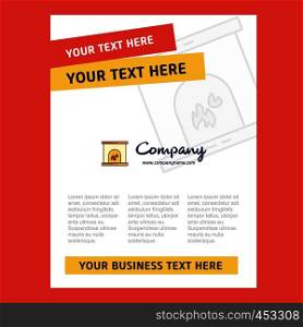 Chimney Title Page Design for Company profile ,annual report, presentations, leaflet, Brochure Vector Background