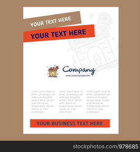 Chimney Title Page Design for Company profile ,annual report, presentations, leaflet, Brochure Vector Background