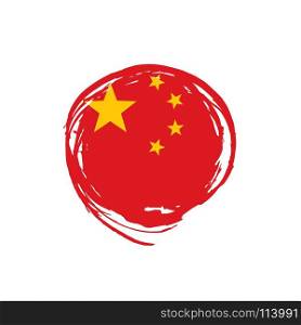 China flag, vector illustration. China flag, vector illustration on a white background
