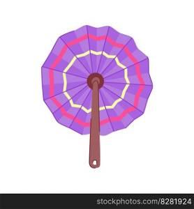 china hand fan cartoon. asian object, asia chinese china hand fan sign. isolated symbol vector illustration. china hand fan cartoon vector illustration