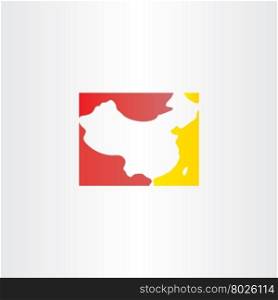 china logo map vector icon symbol