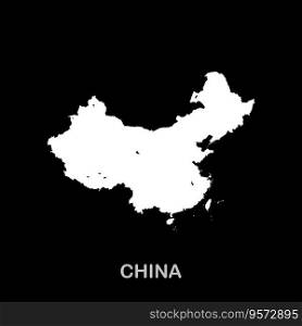CHINA map icon vector illustration symbol design