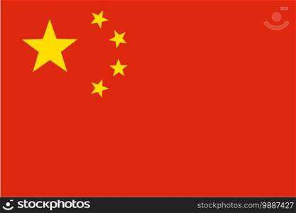 China Nation Flag. National China flag. Official Flag of the People"s Republic of China. 