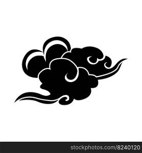 Chinese cloud or japanese cloud icon,illustration design template