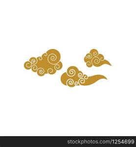 Chinese Cloud template vector icon illustration design