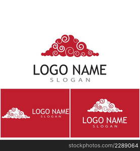 Chinese clouds Logo Template vector symbol design