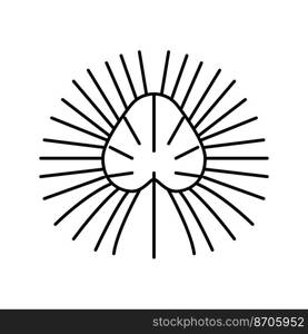 chinese fan palm line icon vector. chinese fan palm sign. isolated contour symbol black illustration. chinese fan palm line icon vector illustration