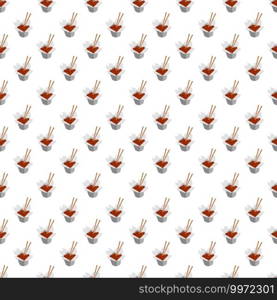 Chinese food pattern, illustration, vector on white background