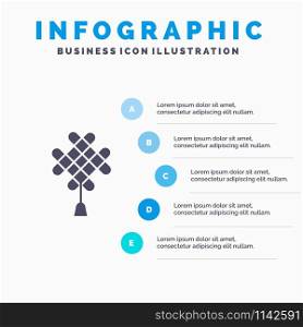 Chinese knot, China, Chinese, Decoration Infographics Presentation Template. 5 Steps Presentation