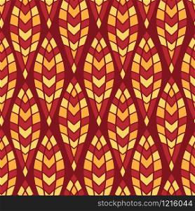 Chinese mosaic pattern in red and yellow colors. Chinese mosaic pattern in red and yellow colors.