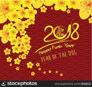 Chinese new year 2018 template background