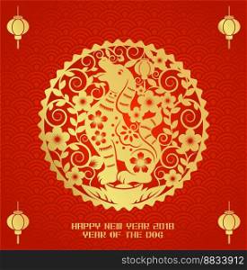 Chinese new year background vector image