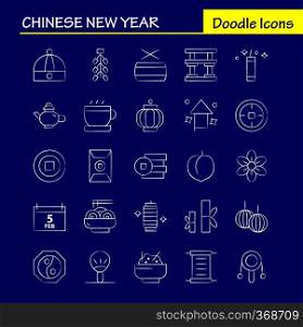 Chinese New Year Hand Drawn Icon Pack For Designers And Developers. Icons Of Calendar, Feb, Month, Schedule, Chinese, New, Toy, Year, Vector