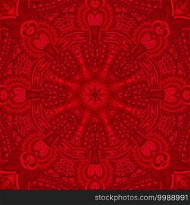chinese new year red background. Mandala ornamental. Red background mandala medallion ornamental
