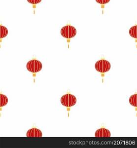 Chinese symbols seamless pattern. the coin with hieroglyphs, yin-yang, red fan, lanterns. Traditional signs. Chinese symbols seamless pattern.