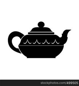 Chinese teapot icon in simple style isolated on white. Chinese teapot icon, simple style