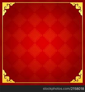 Chinese traditional background with golden frame