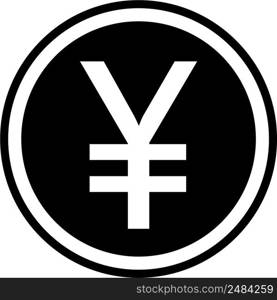 Chinese yuan icon sign symbol, Japanese Yen Chinese Yuan currency
