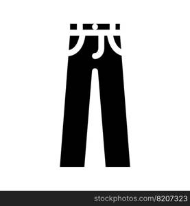 chino pants clothes glyph icon vector. chino pants clothes sign. isolated symbol illustration. chino pants clothes glyph icon vector illustration