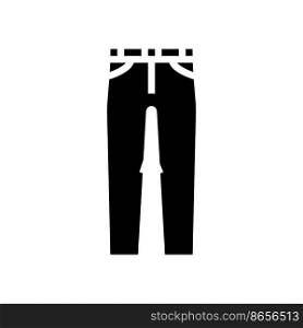 chino pants clothes glyph icon vector. chino pants clothes sign. isolated symbol illustration. chino pants clothes glyph icon vector illustration
