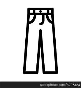 chino pants clothes line icon vector. chino pants clothes sign. isolated contour symbol black illustration. chino pants clothes line icon vector illustration