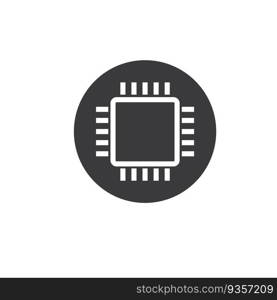 chip icon vector concept design element template web