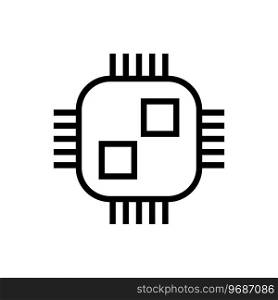 chip icon vector template illustration logo design