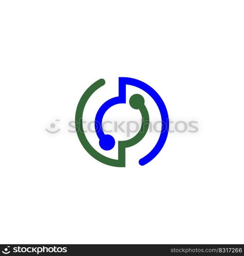 chip processor vector logo icon illustration design