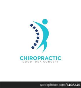 Chiropractic Logo Icon Design Vector