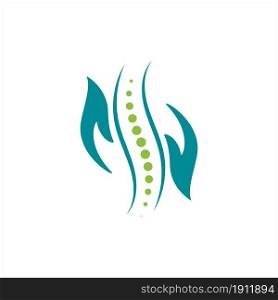 chiropractic symbol Vector icon design illustration Template