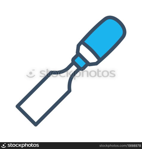 Chisel icon flat design