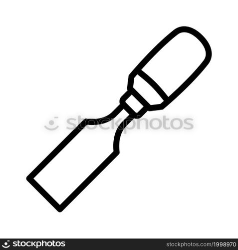 Chisel line icon 