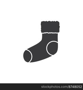Chistmas icon sock icon vector flat design template eps 10
