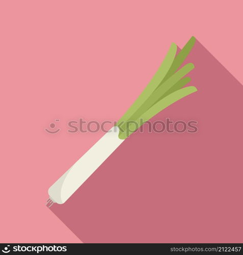 Chive garlic icon flat vector. Chinese onion. Fresh herb. Chive garlic icon flat vector. Chinese onion