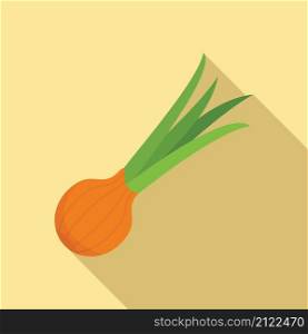 Chive vegetable icon flat vector. Chinese herb. Leek onion. Chive vegetable icon flat vector. Chinese herb